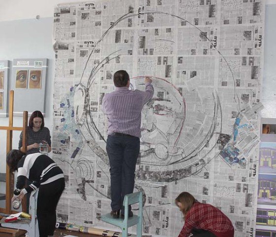 медиа-арт проект Первый в космосе Гагарин