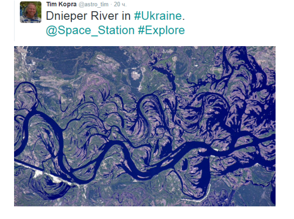 река днепр из космоса