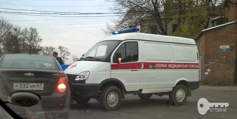 авария с участием скорой помощи в Смоленске