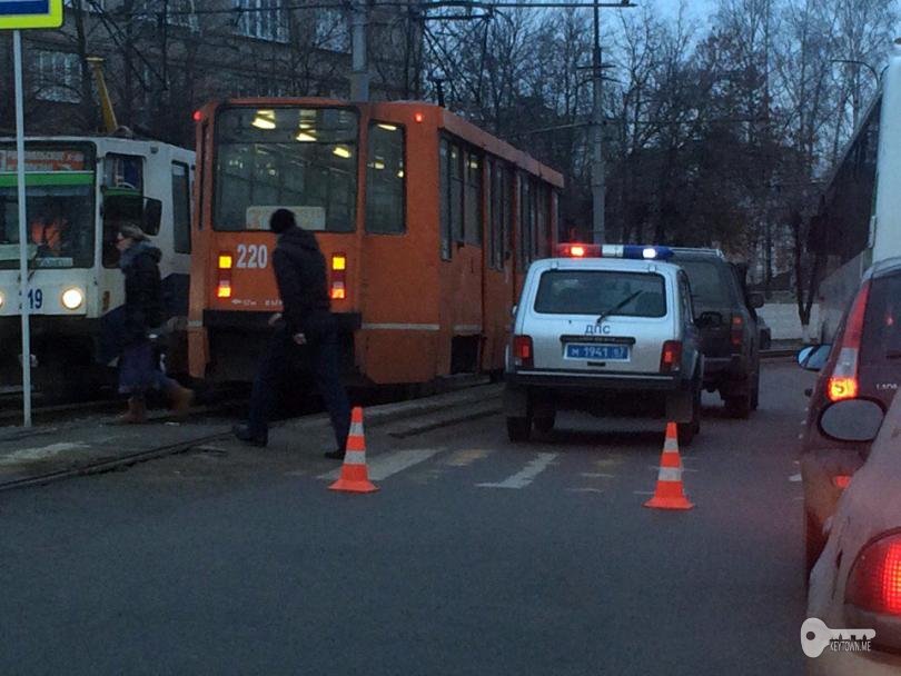 В Смоленске сбили пешехода выходившего из трамвая